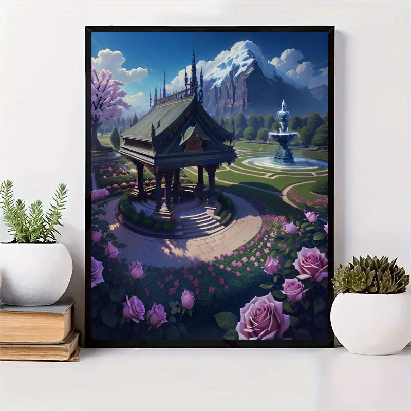 Diamond Painting Set Full Diamond Round Water Diamond Art