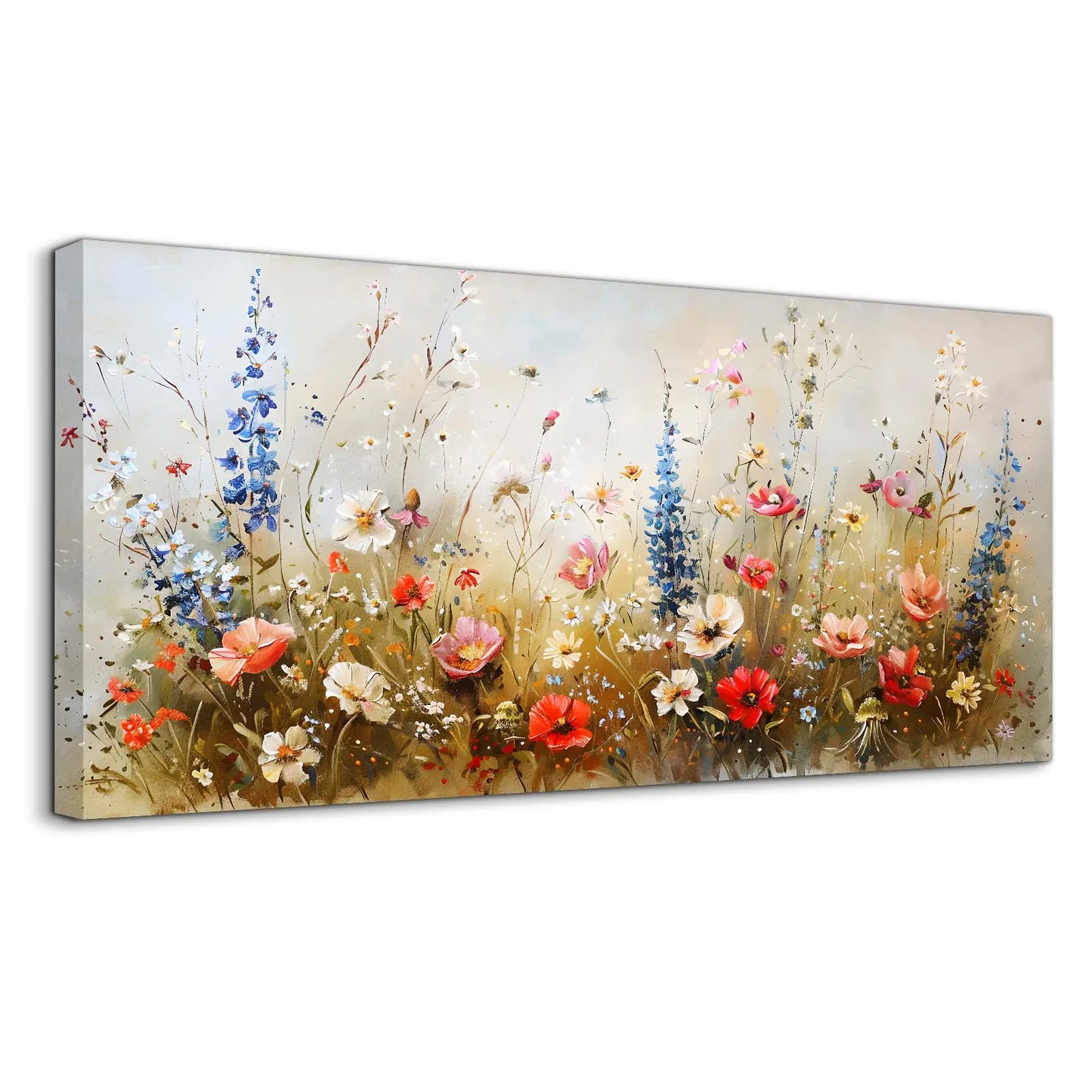 Large Wall Art for Living Room Canvas Prints Nature Floral Botanical Wall Art Farmhouse Decor Fall Wildflower Modern Home Decor Paintings Bathroom Decor Aesthetic 30"X60"