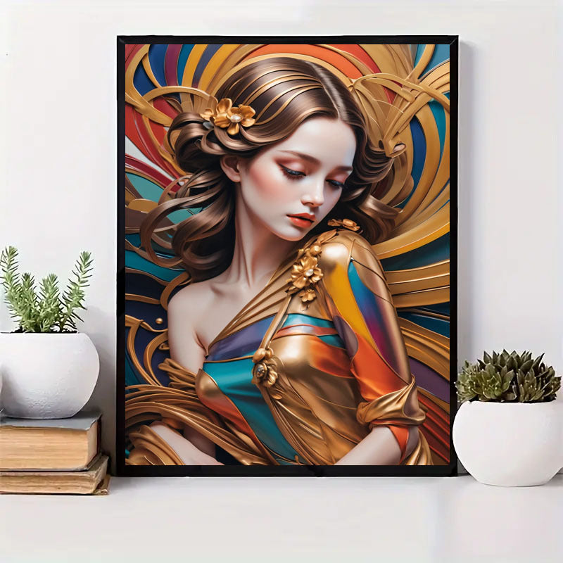 Diamond Painting Set Full Diamond Round Water Diamond Art