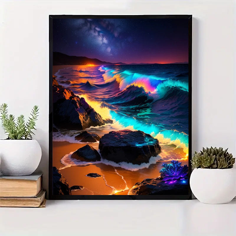 Diamond Painting Set Full Diamond Round Water Diamond Art